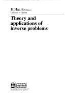 Tapa de Theory and applications of inverse problems