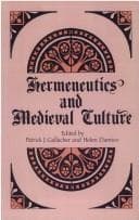 Tapa de Hermeneutics and medieval culture