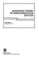 Tapa de Advanced theory of semiconductor devices
