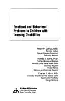 Tapa de Emotional and behavioral problems in children with learning disabilities