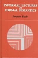 Tapa de Informal lectures on formal semantics