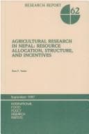 Tapa de Agricultural research in Nepal