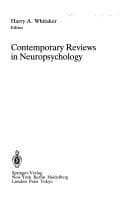 Tapa de Contemporary reviews in neuropsychology