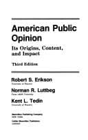 Tapa de American public opinion