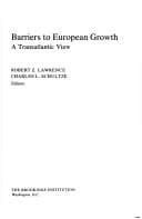 Tapa de Barriers to European growth