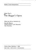 Tapa de John Gay's The beggar's opera