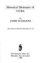 Tapa de Historical Dictionary of Cuba
