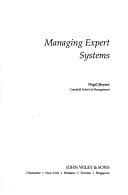 Tapa de Managing expert systems