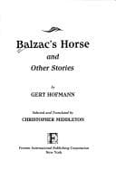 Tapa de Balzac's horse and other stories