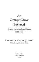 Tapa de An orange grove boyhood