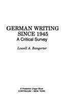 Tapa de German writing since 1945