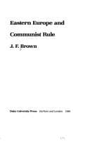 Tapa de Eastern Europe and communist rule