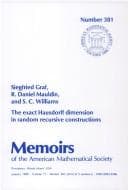 Tapa de The exact Hausdorff dimension in random recursive constructions