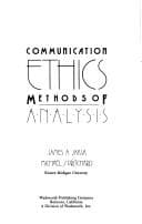 Tapa de Communication ethics