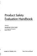 Tapa de Product safety evaluation handbook