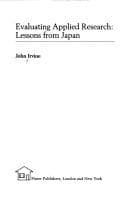 Tapa de Evaluating applied research