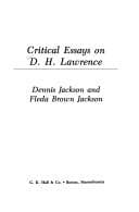 Tapa de Critical essays on D.H. Lawrence
