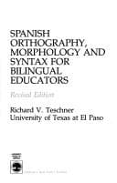 Tapa de Spanish orthography, morphology, and syntax for bilingual educators