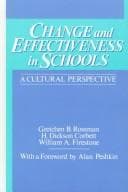 Tapa de Change and effectiveness in schools