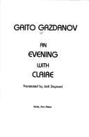 Tapa de An evening with Claire