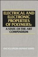 Tapa de Electrical and electronic properties of polymers