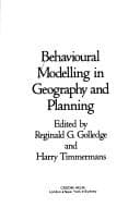 Tapa de Behavioral Modelling in Geography and Planning