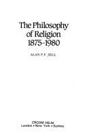 Tapa de The philosophy of religion, 1875-1980