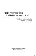Tapa de The Professions in American history