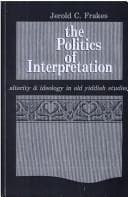 Tapa de The politics of interpretation