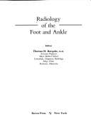 Tapa de Radiology of the foot and ankle