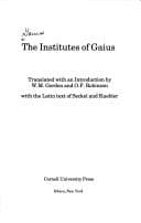 Tapa de The Institutes of Gaius