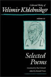 Tapa de Collected Works of Velimir Khlebnikov, Volume III