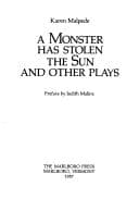 Tapa de A monster has stolen the sun, and other plays