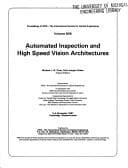 Tapa de Automated inspection and high speed vision architectures