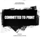 Tapa de Committed to print