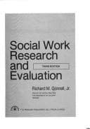 Tapa de Social work research and evaluation