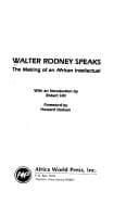 Tapa de Walter Rodney speaks