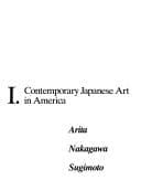 Tapa de Contemporary Japanese art in America