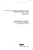 Tapa de Motion and time study