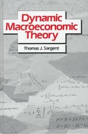 Tapa de Dynamic macroeconomic theory