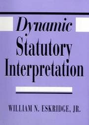 Tapa de Dynamic statutory interpretation