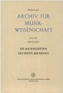 Tapa de Die Bach-Rezeption des späten Beethoven