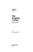 Tapa de The Bergthal colony