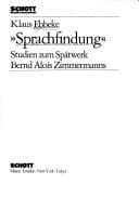Tapa de "Sprachfindung"