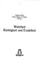 Tapa de Wahrheit, Richtigkeit und Exaktheit