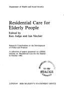 Tapa de Residential care for elderly people