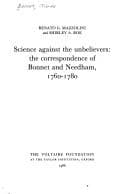 Tapa de Science against the unbelievers