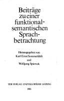 Tapa de Beiträge zu einer funktional-semantischen Sprachbetrachtung
