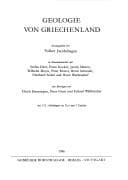 Tapa de Geologie von Griechenland