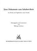 Tapa de Neue Dokumente zum Schubert-Kreis